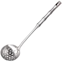 Newness Espumadera- 29.5 cm Espumadera de Cocina con Colador de 304 Acero Inoxidable- con Manija Ergonómica del Vacío…